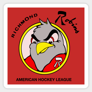 Retro Richmond Robins Hockey 1972 Sticker